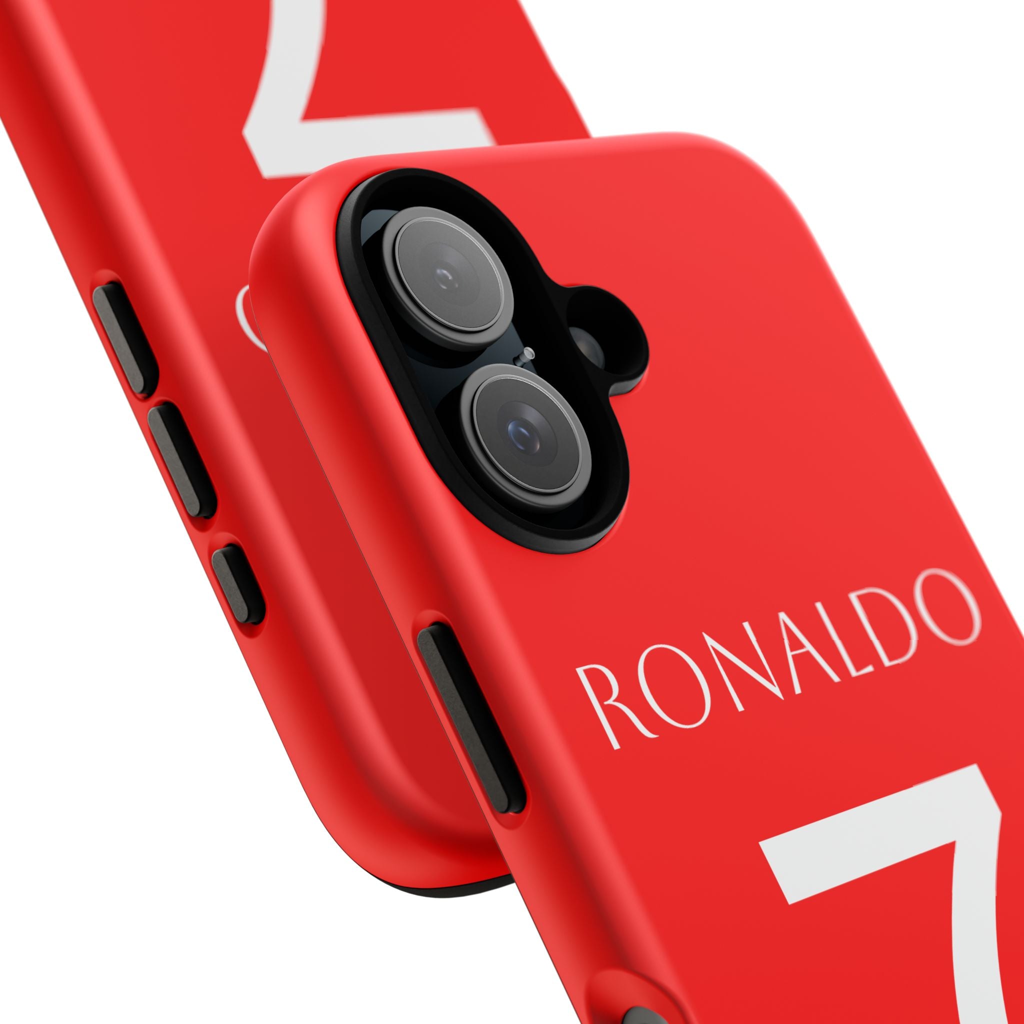 Ronaldo No.7 Tough Phone Case — Red Protective Soccer Fan Cover