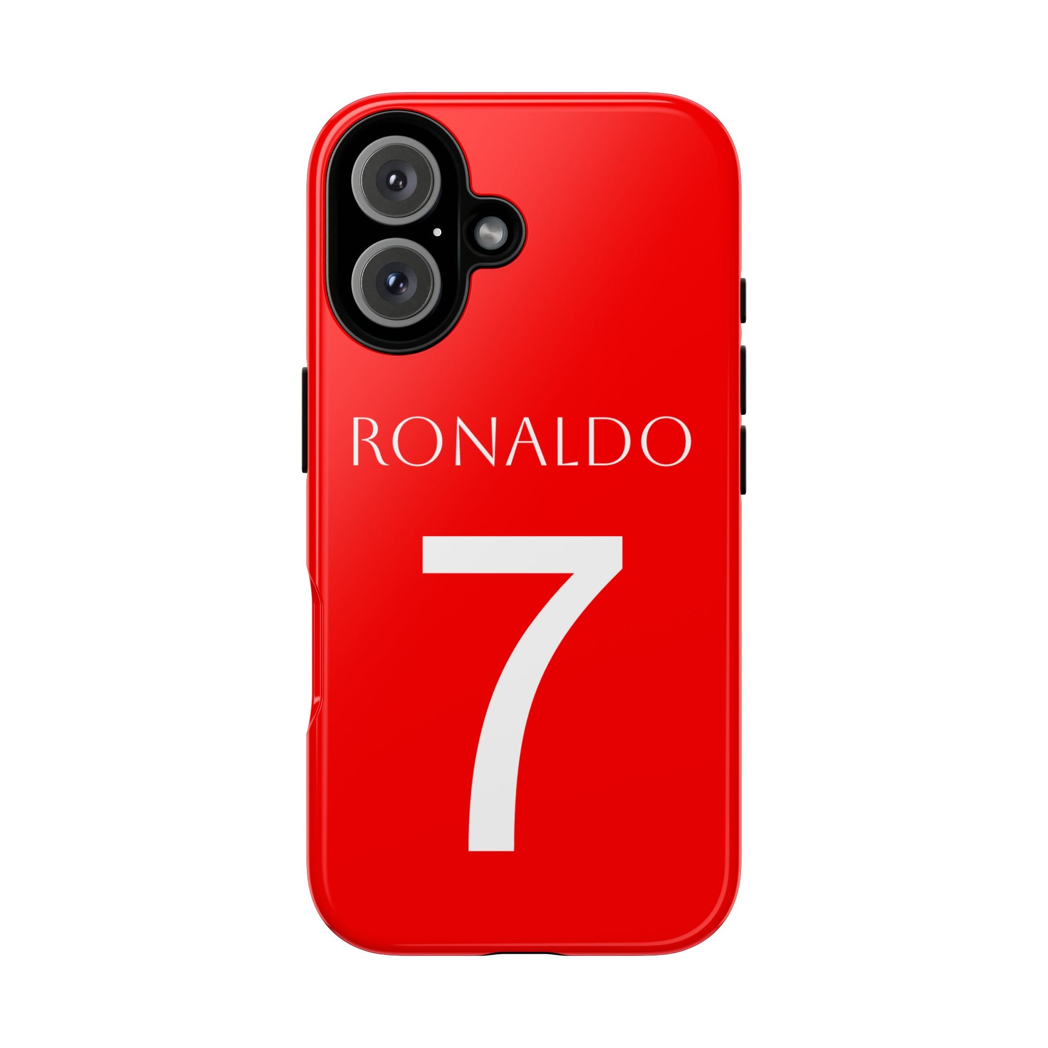 Ronaldo No.7 Tough Phone Case — Red Protective Soccer Fan Cover