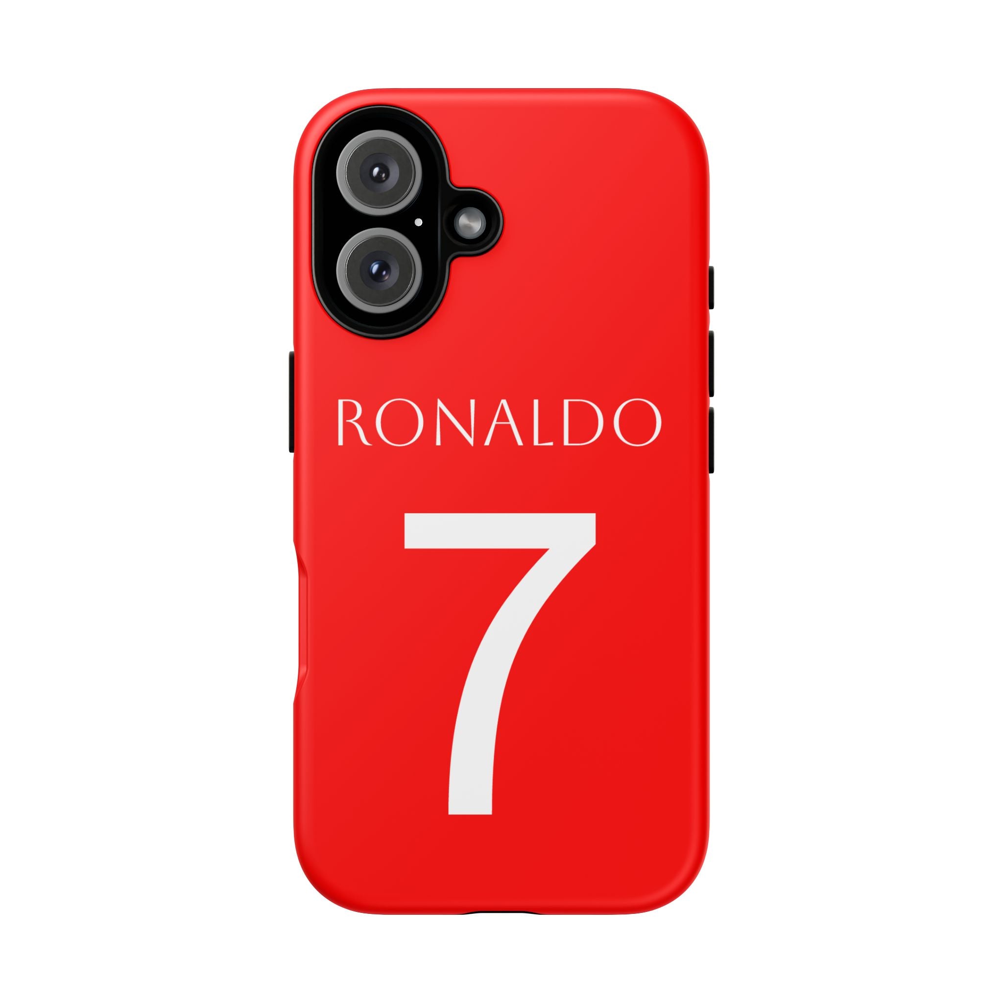 Ronaldo No.7 Tough Phone Case — Red Protective Soccer Fan Cover