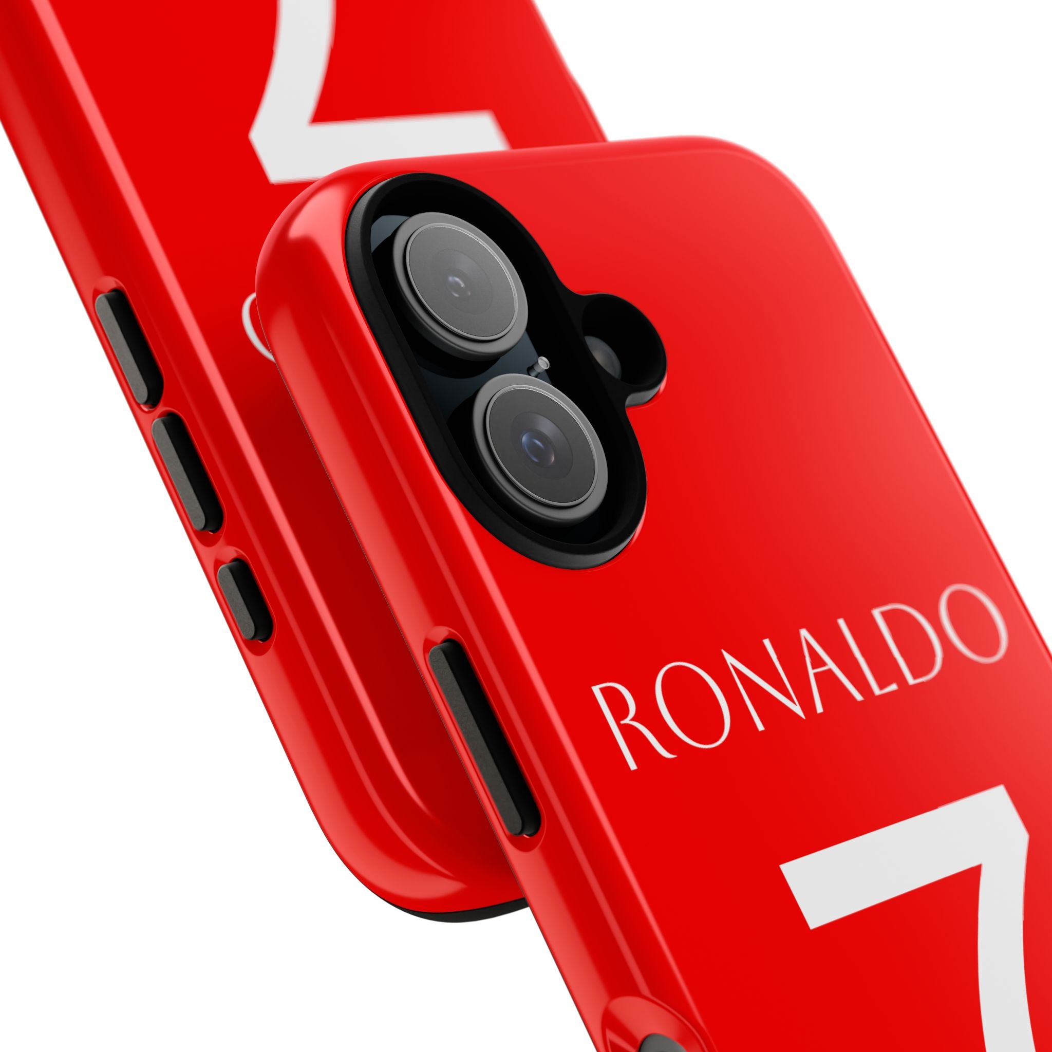 Ronaldo No.7 Tough Phone Case — Red Protective Soccer Fan Cover