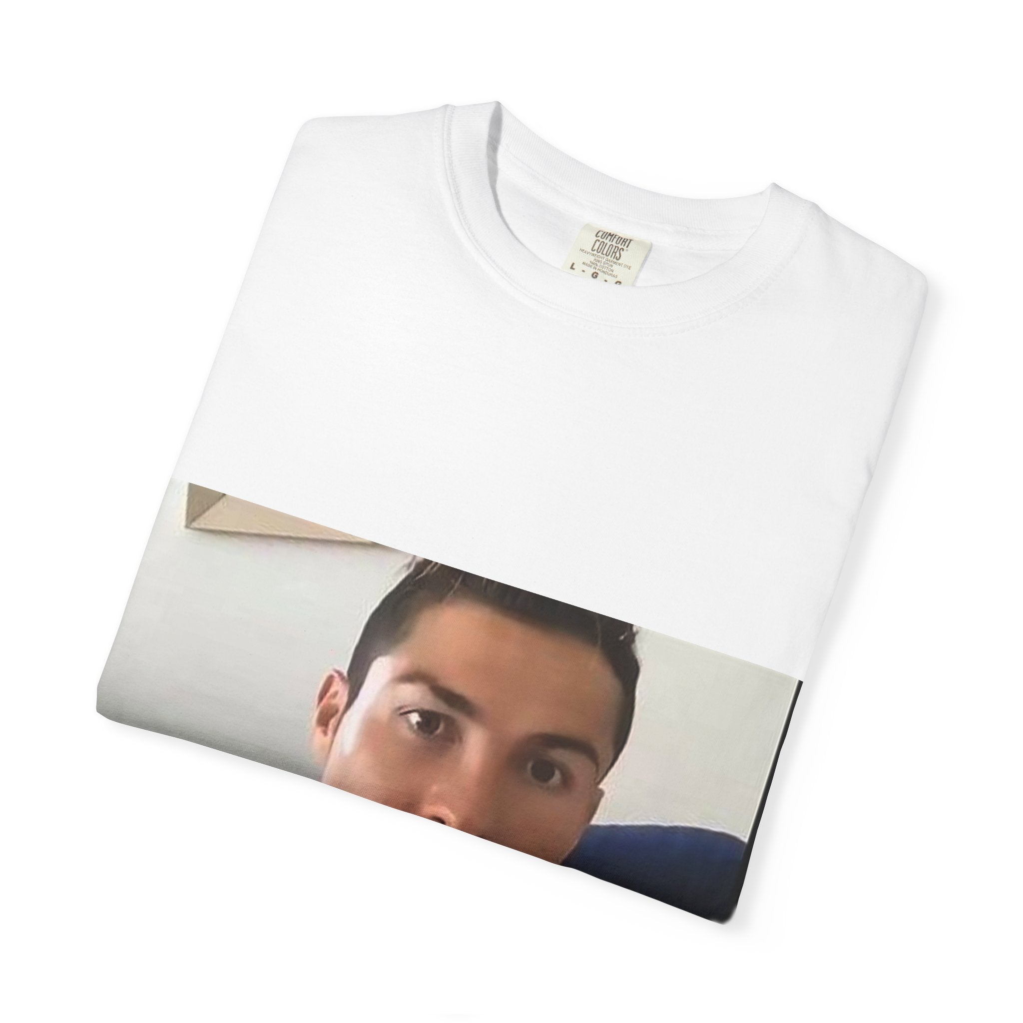Photo Print T-Shirt — Rectangular Face Portrait Graphic Tee