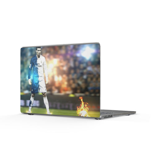 Clear MacBook Case — Soccer Star Stadium Design
